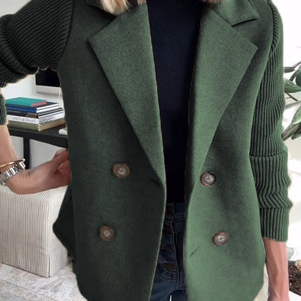 Mariana | Elegant Knit-Sleeve Blazer