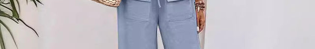 Laurens | Cotton And Linen Plain Casual Pants