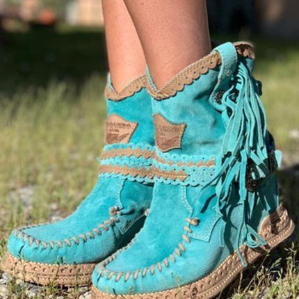 LYRABEL | Women’s Boho Fringe Boots