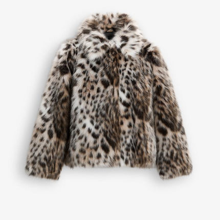 Mallory | Leopard Faux Fur Jacket