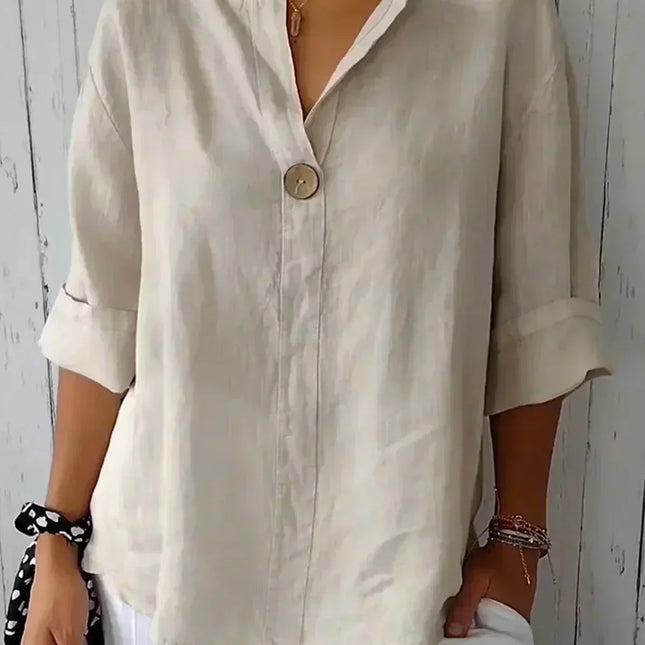 Aubri | Relaxed V-neck Blouse