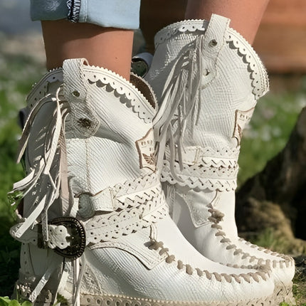 LYRABEL | Women’s Boho Fringe Boots