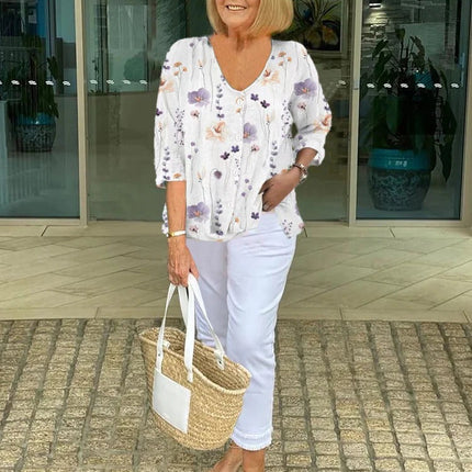 ELORA | Blouse met bloemenprint