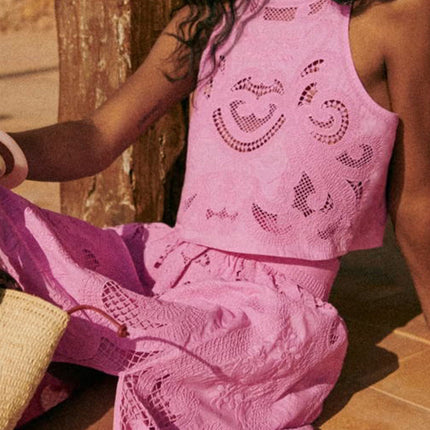 Meghan | Roze Bohemian Lace Set