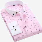 Roze with Wit Collar & Navy Anchors / XS