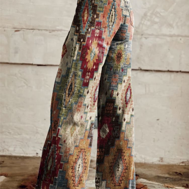 Sara | Boho Vintage Wide-Leg Pants