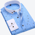 Lichtblauw with Wit Collar & Anchors / XS