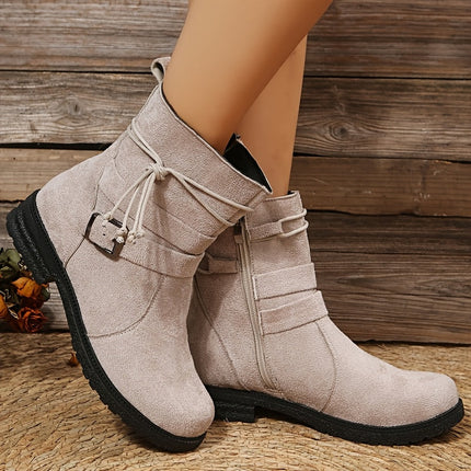 Claire | Zip-Up Sturdy Boots