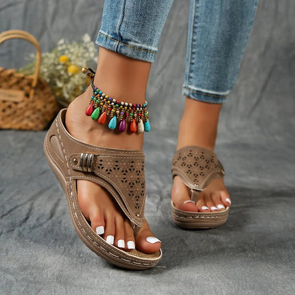 Élodie - Teensandalen met sleehak voor dames
