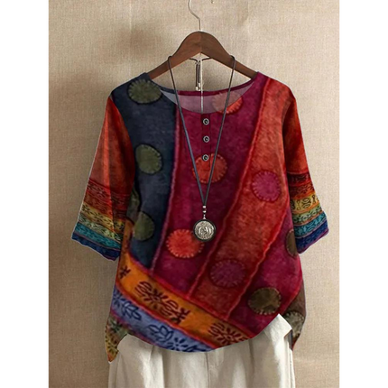 MARISTELLE | Artistic Patchwork Top