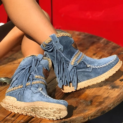 LYRABEL | Women’s Boho Fringe Boots
