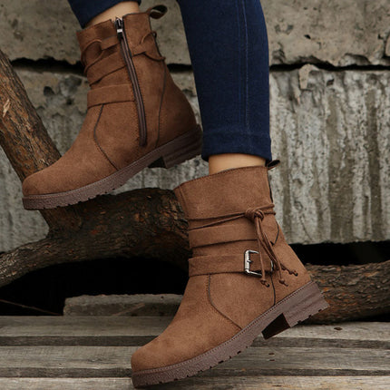 Claire | Zip-Up Sturdy Boots