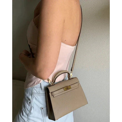 Elise | Skinnveske med Gullbeslag