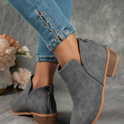 Natia | Elegant Zip-Closure Boots