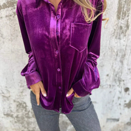 Marianne | Velvet Blouse