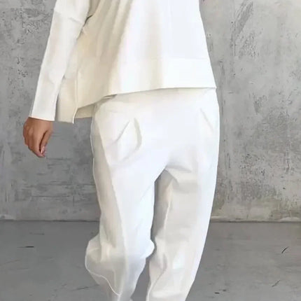 Elise | Casual round neck long sleeve two piece suit