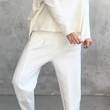 Elise | Casual round neck long sleeve two piece suit