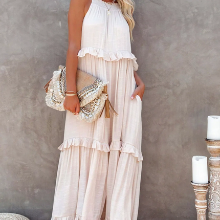 Betania | Ruffle Breeze Maxi Dress