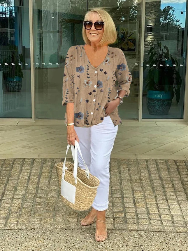 ELORA | Blouse met bloemenprint