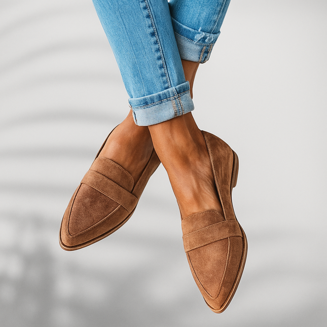 SERENIQUE | Elegant Pointed Flats