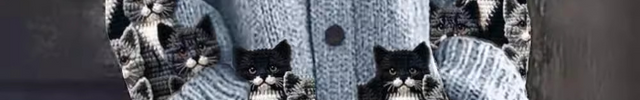 LUNA | Whimsical Cat Cardigan for Cosy Days