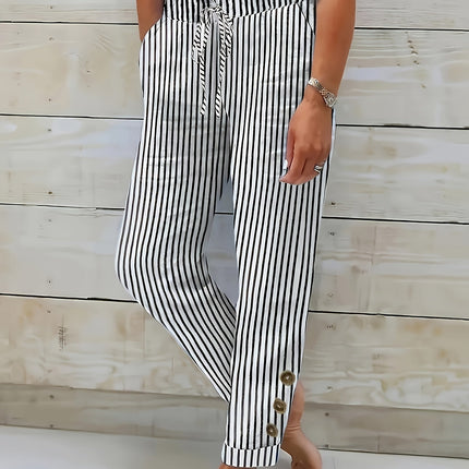Quincy | Casual Striped Trousers