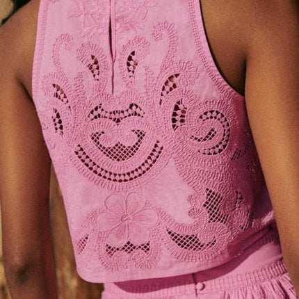 Meghan | Roze Bohemian Lace Set