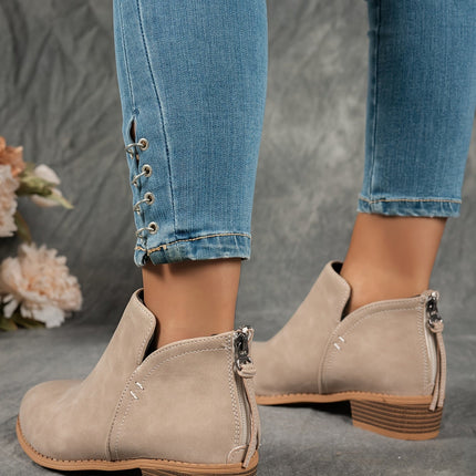 Natia | Elegant Zip-Closure Boots