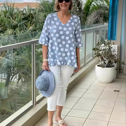 Dulce | Printed Vintage Top