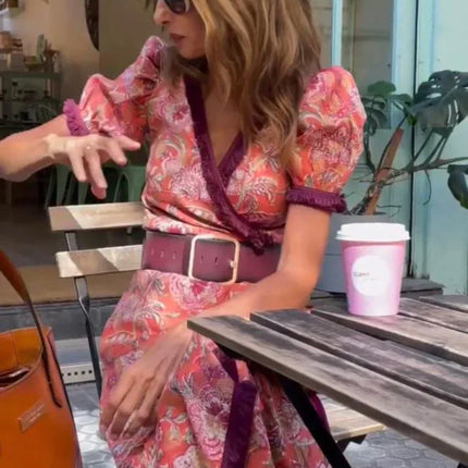 Liana | Summer Roze Maxi Dress