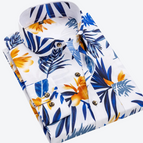 Wit Tropical Print / XS