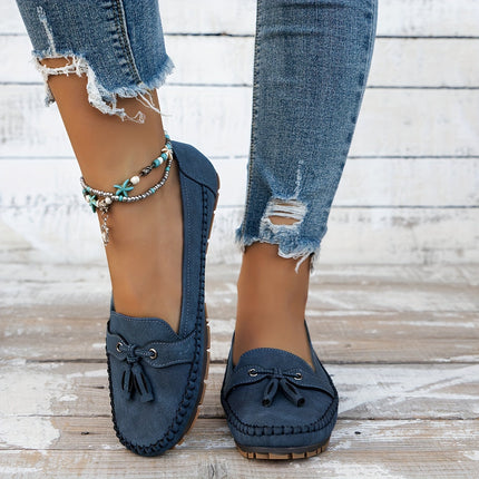 Nadine - Klassieke loafers met kwastdetail