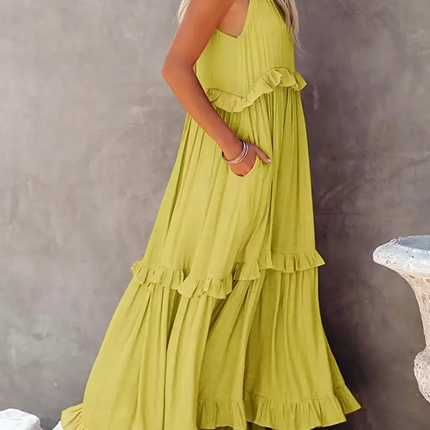 Betania | Ruffle Breeze Maxi Dress