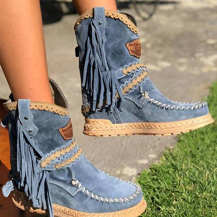 LYRABEL | Women’s Boho Fringe Boots