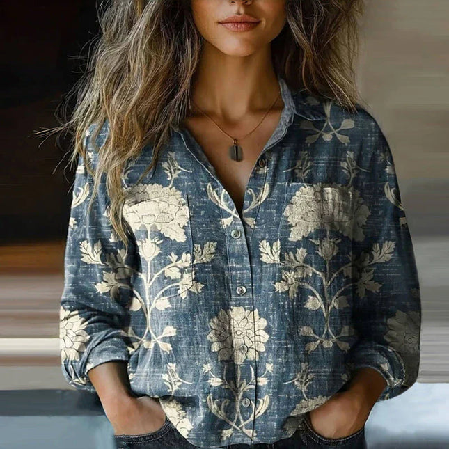 Valentina | Printed Vintage Blouse