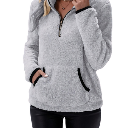 Rosely | Half Zip Borg Fleece