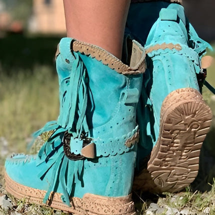 LYRABEL | Women’s Boho Fringe Boots