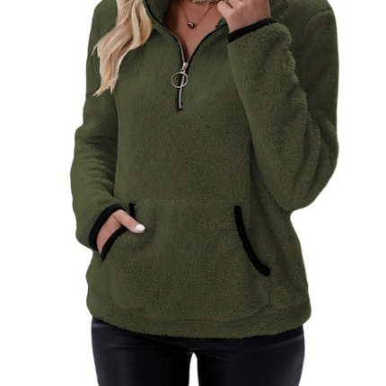 Rosely | Half Zip Borg Fleece