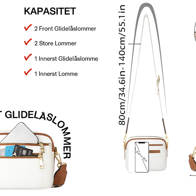Arvida™ | Crossbody met fargerike stropper