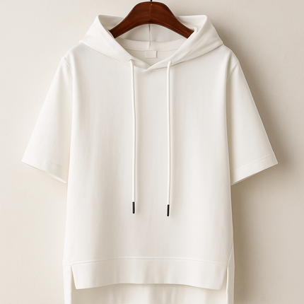 Cheryl | Short Sleeve Hooded Pullover