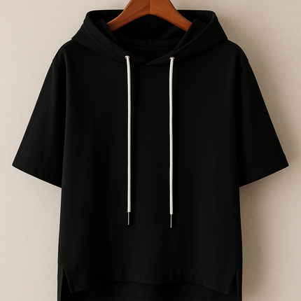 Cheryl | Short Sleeve Hooded Pullover