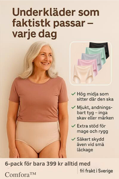Comfora™ | 6-pack ademende en comfortabele slipjes met hoge taille en buikondersteuning