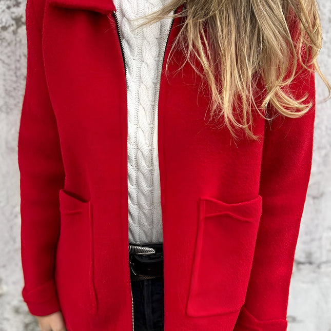 Sutton | Stylish Lapel Zipper Jacket