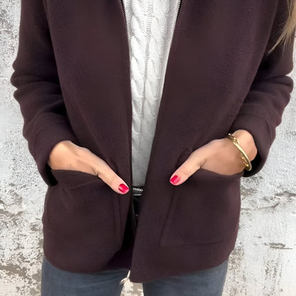 Sutton | Stylish Lapel Zipper Jacket