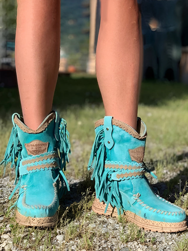 LYRABEL | Women’s Boho Fringe Boots