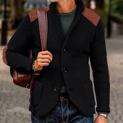 Dieter | Blazer gemaakt van gebreide stof met textuur