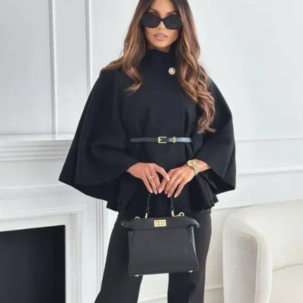 Loren | Elegant Cape with Waistband