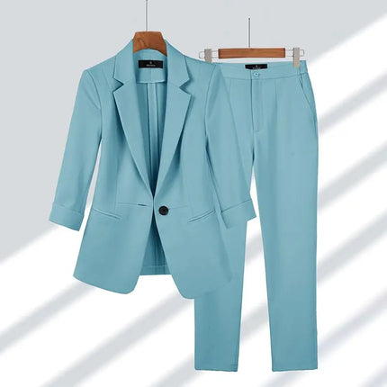 CARRIE | Elegant Two-Piece Blazer & Trouser Set
