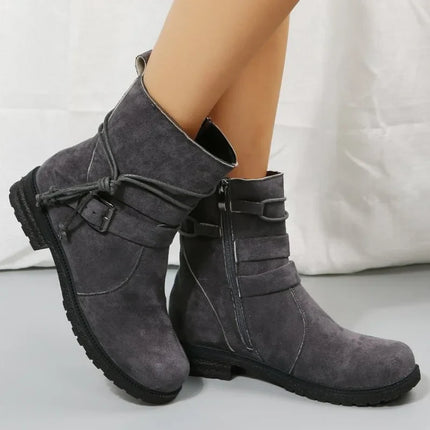 Claire | Zip-Up Sturdy Boots