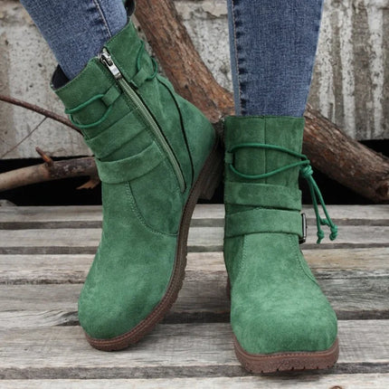 Claire | Zip-Up Sturdy Boots